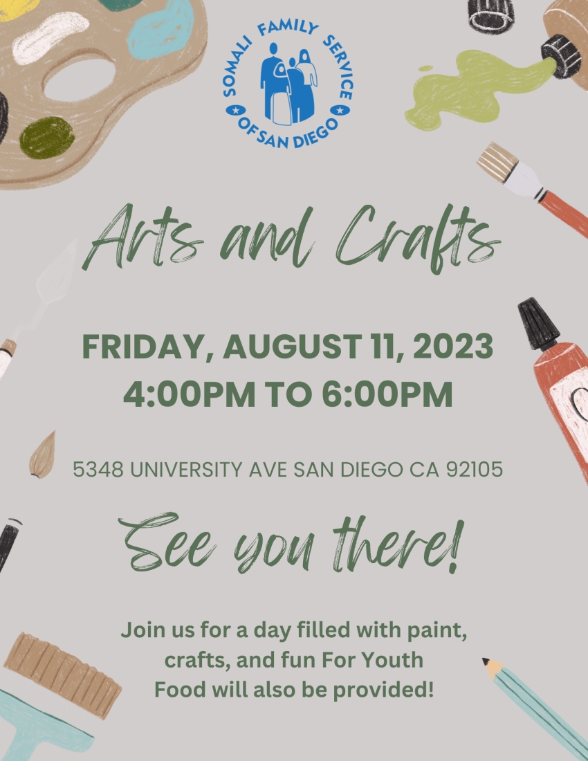 Arts and Crafts for Kiddos - Aug. 11th 2024